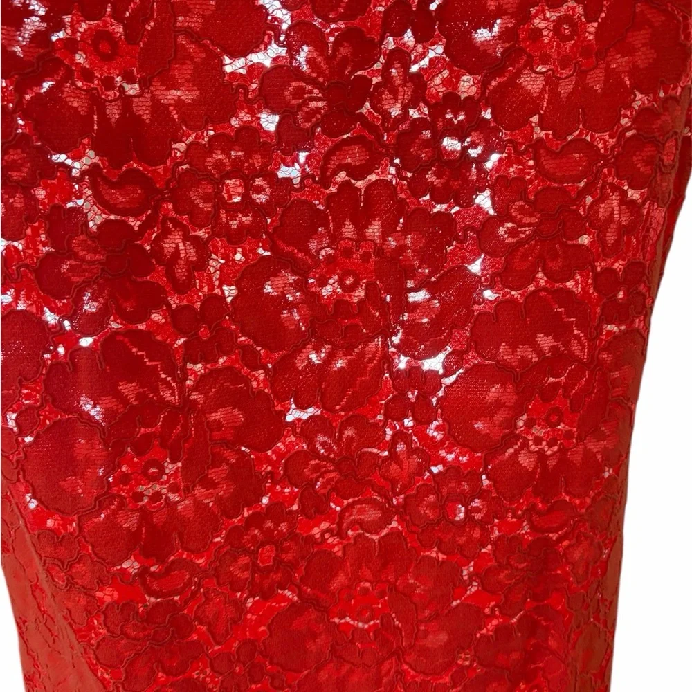 BCBGMaxAzria orange lace shift dress - Picture 3 of 5
